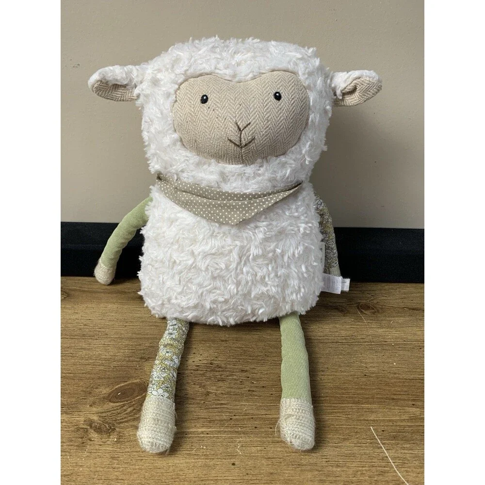 Pier 1 Imports Juniper Sheep Lamb Ivory Plush Pillow Stuffed Animal